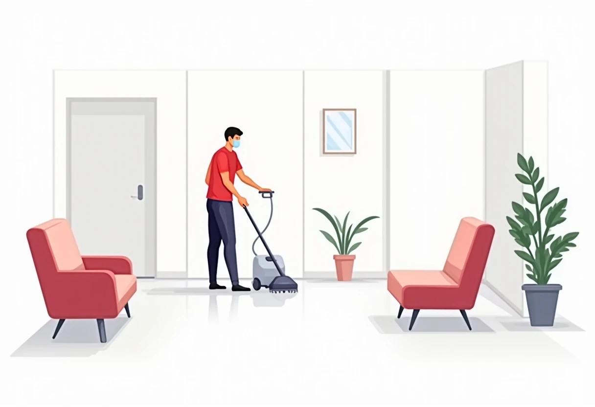 Limpieza hospitalaria en acción