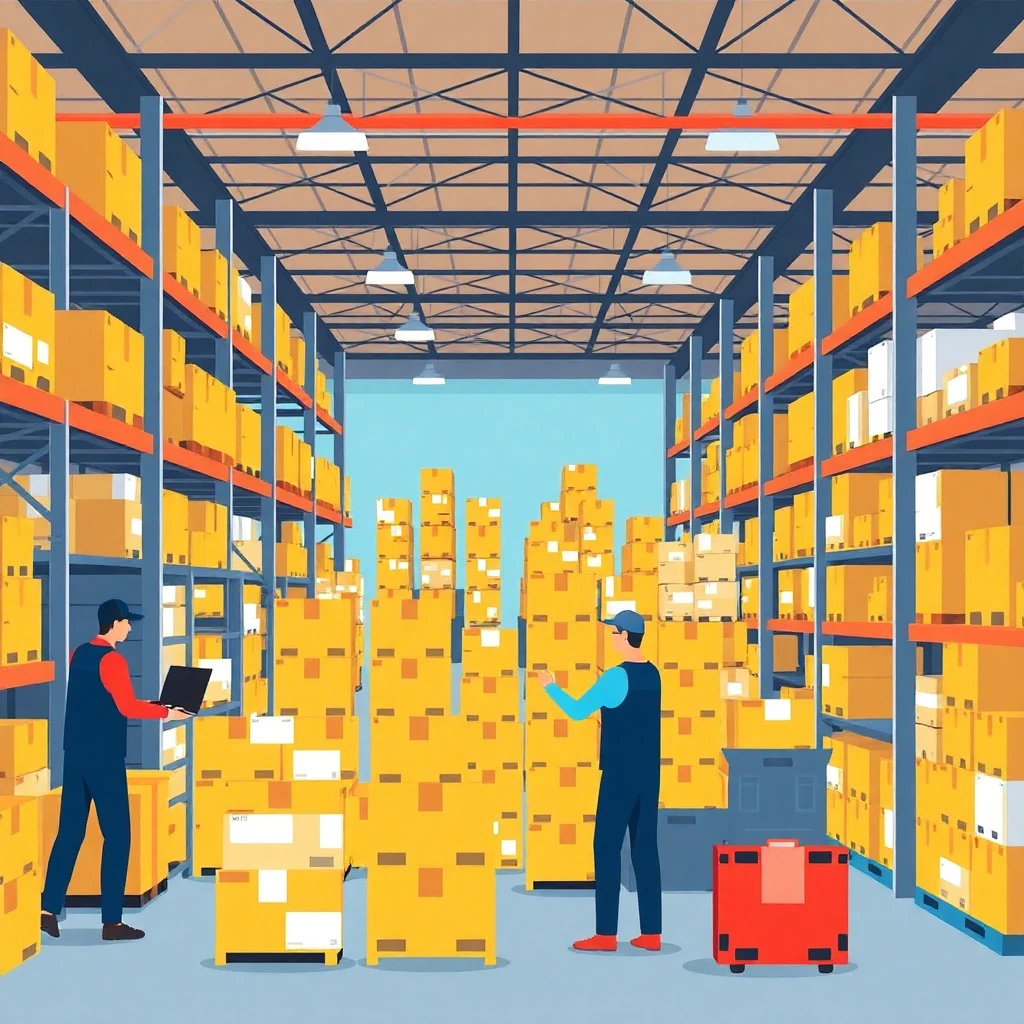Dynamic warehouse scene