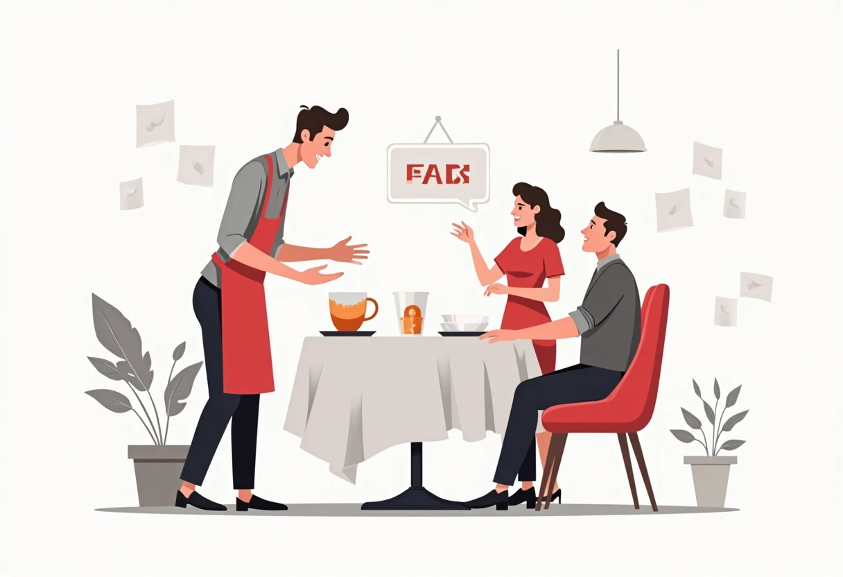 Einladender Service in der Gastronomie