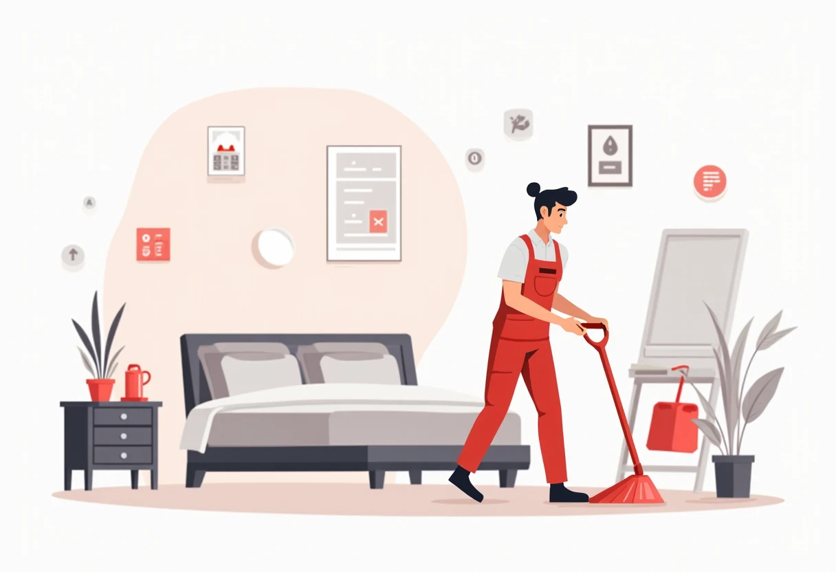 Ruhige Housekeeping-Positionen
