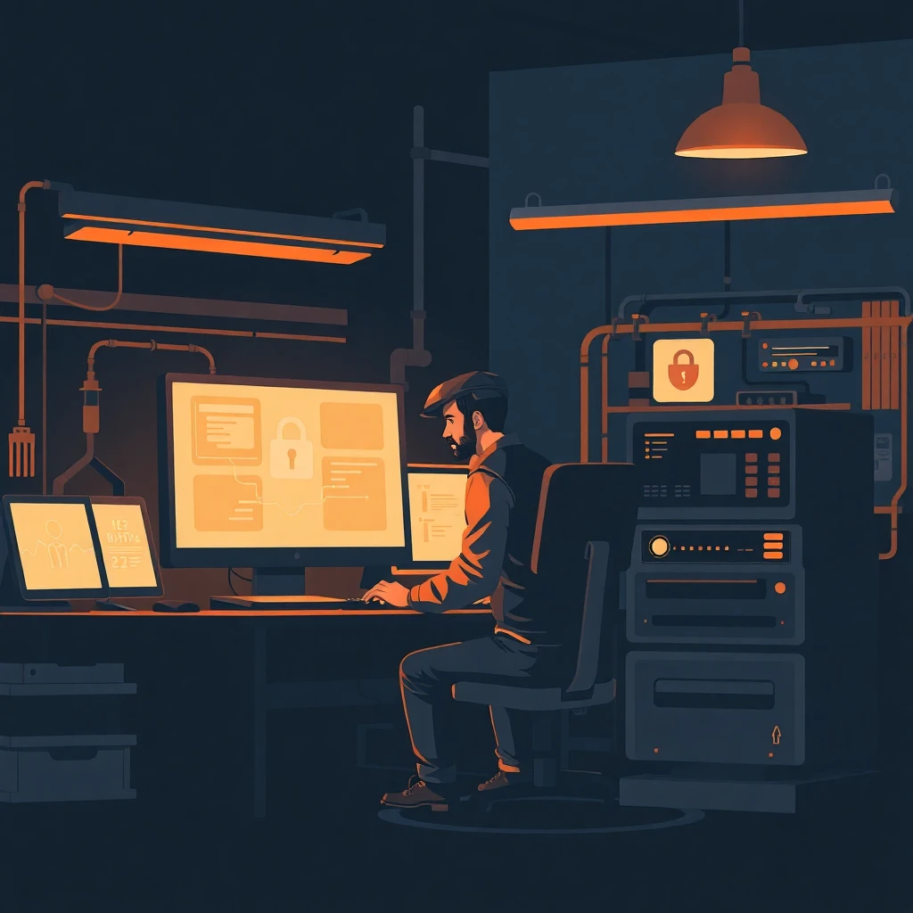 Ingeniero de seguridad en acción