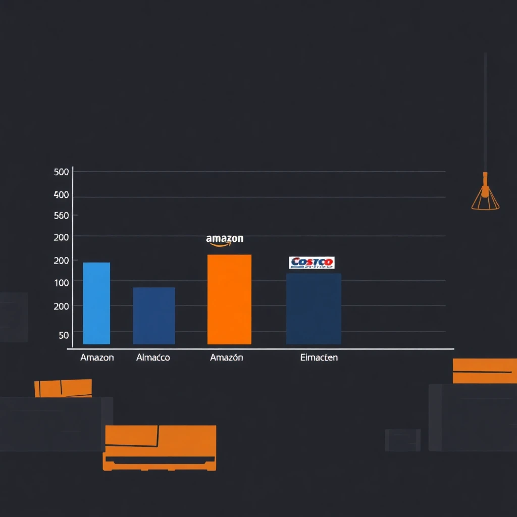 Comparación de salarios en almacenes
